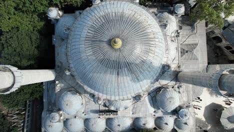 mosque in madrasah aerial view