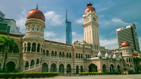 the sultan abdul samad building at merdeka square and the new merdeka 118