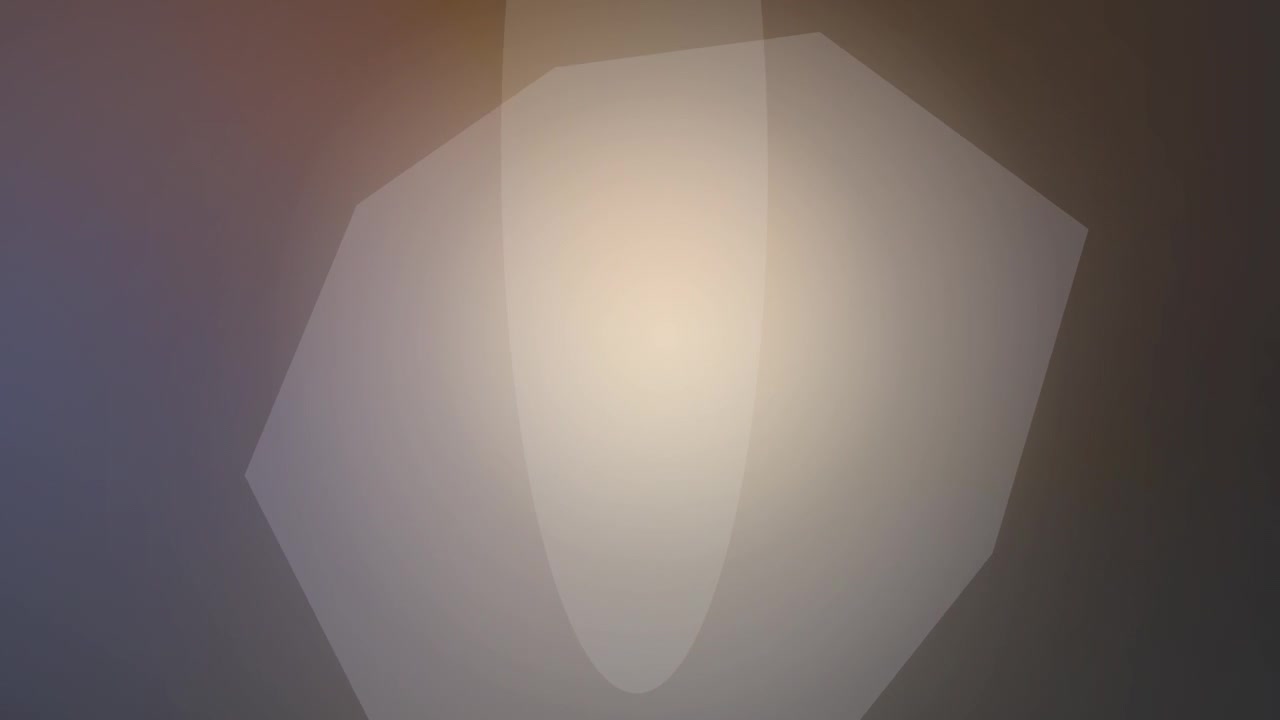 Abstract Motion Background with Floating Geometric Shapes and Soft Light