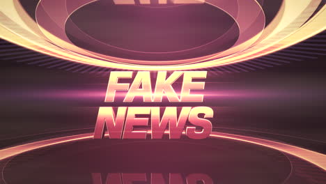 fake news with circles elements in news studio