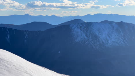 Rocky-Mountains-Colorado-Mount-Sherman-Quandary-Rocky-Mountains-14er-landscape-Kite-Lake-Mount-Lincoln-loop-fourteener-hiking-trail-top-of-Bross-Cameron-Democrat-Grays-Torreys-peak-sunset-pan-right