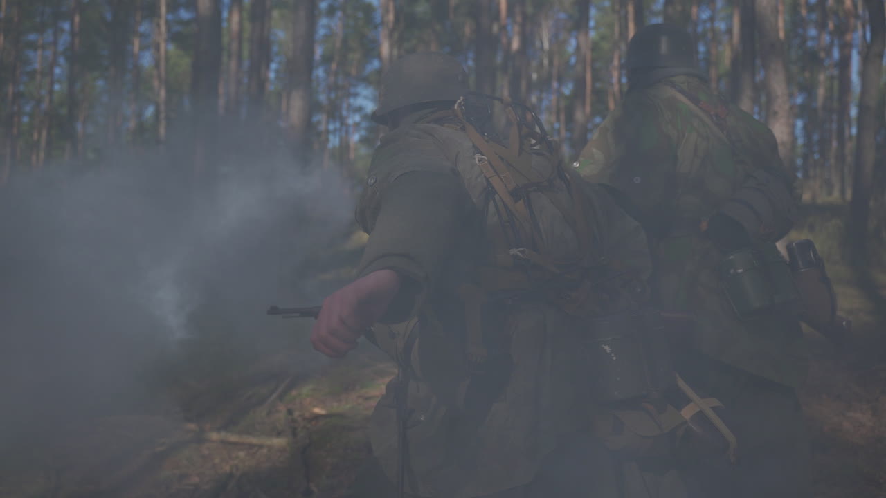 World War II Soldiers in the Forest