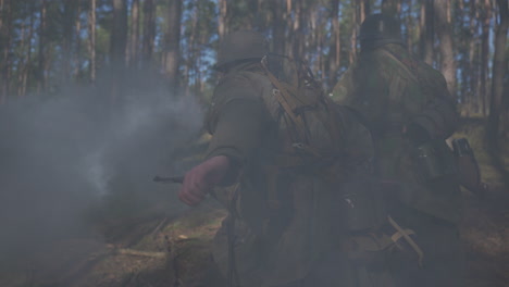 world war ii soldiers in the forest