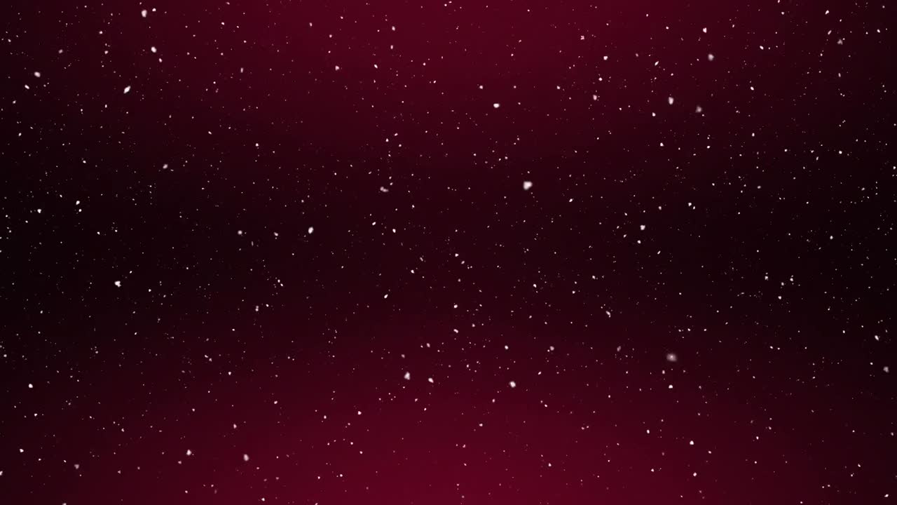 검은색 배경에 연기 구름 위에 눈이 떨어지는 애니메이션