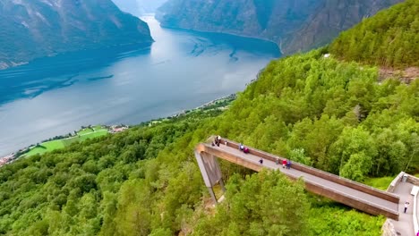 stegastein lookout beautiful nature norway.