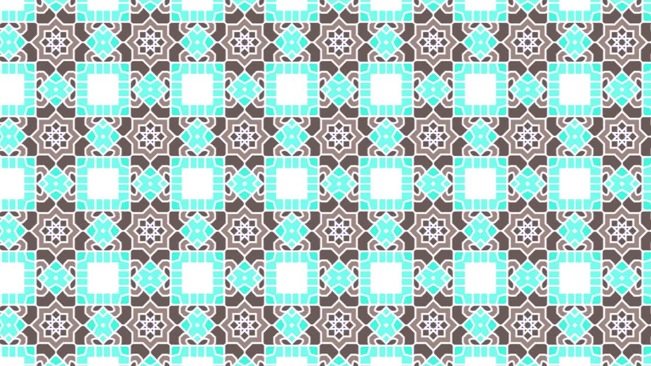 resumen, animación de fondo, desplazamiento a la derecha, mandala turquesa, blanco y marrón