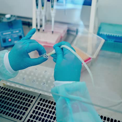 medical equipment blood test in laboratory
