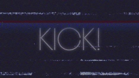 animation of interference over kick text