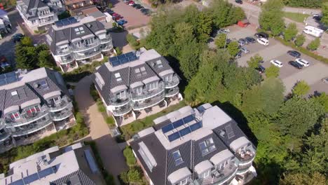 drone flight over apartments in germany