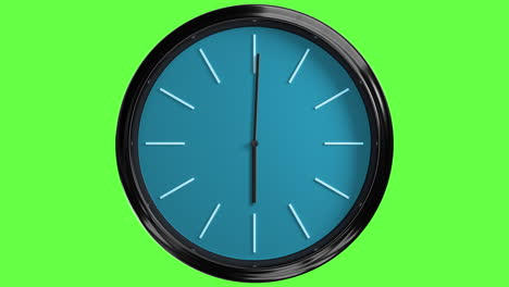 Lapso-De-Tiempo-12-Horas-60fps-4k-Reloj-De-Pared-Pantalla-Verde-Moderno