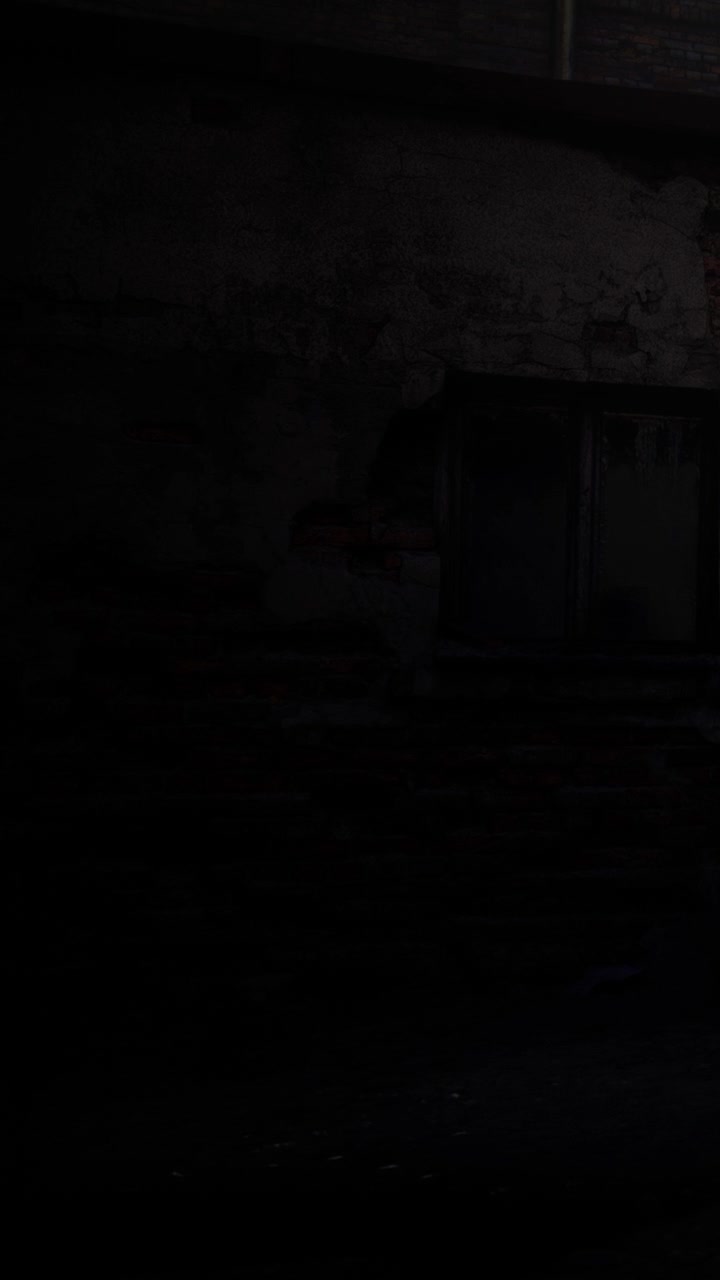 Shadows dance in an abandoned space under soft glowing light