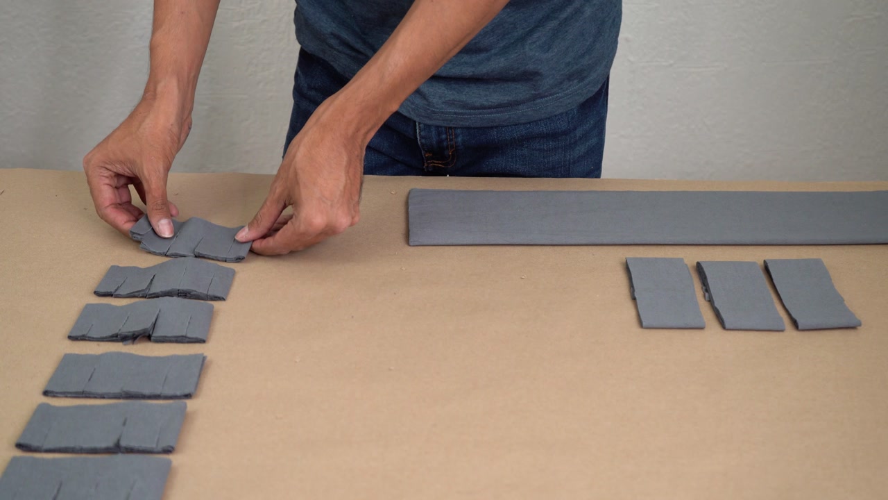 Cutting paper in equal pieces, diy crafts