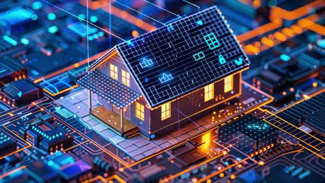 smart home technology on a circuit board