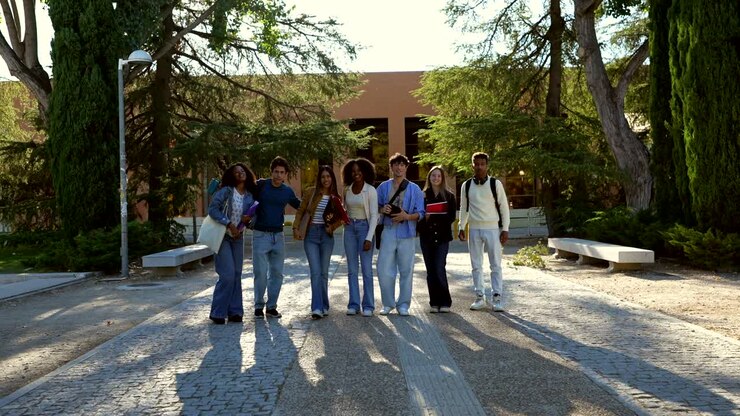 Group of Students on University Campus
