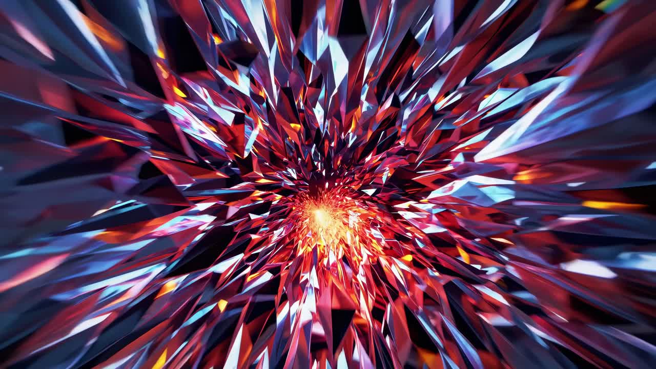 túnel geométrico abstracto de luz