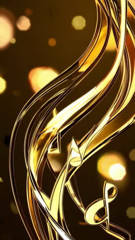 abstract golden liquid flowing design