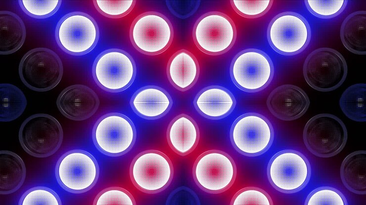 patrón de luz de neón abstracto