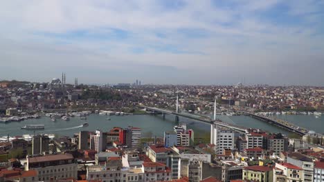 great view of istanbul from the galata tower.turkey. european part of the city.
