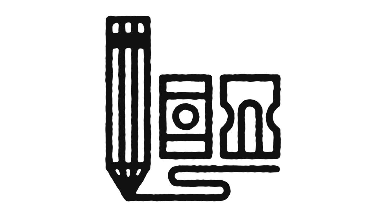 dibujo de imágenes de animación de iconos y canal alfa