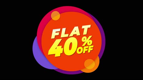 40% off sale banner