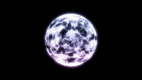 digital orb rotating looped