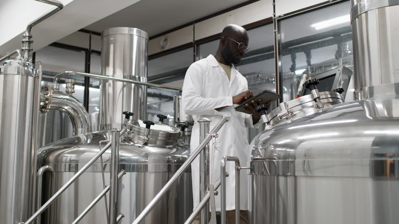 Man working at the factory