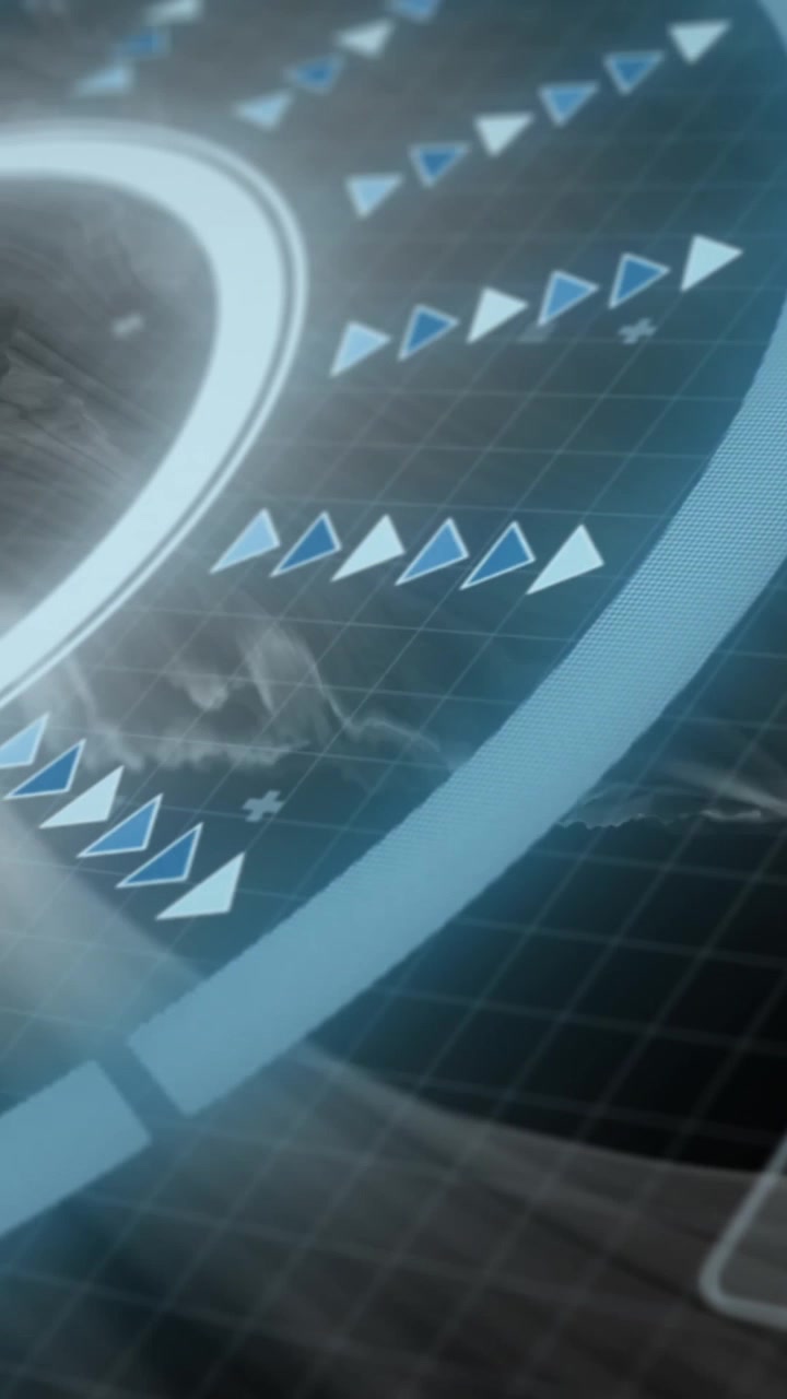 Animation of scope scanning and data processing over screens