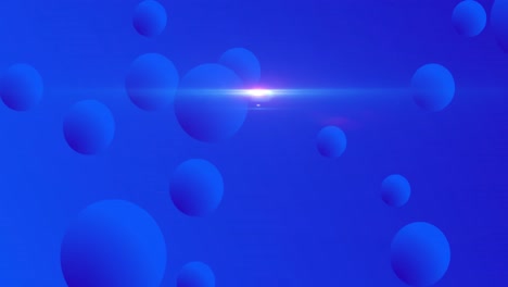 Animation-Von-Lichtpunkten-Auf-Blauem-Hintergrund