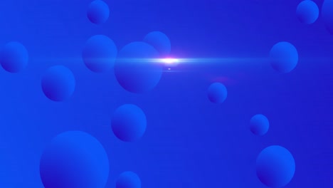 animation of light spots over blue background