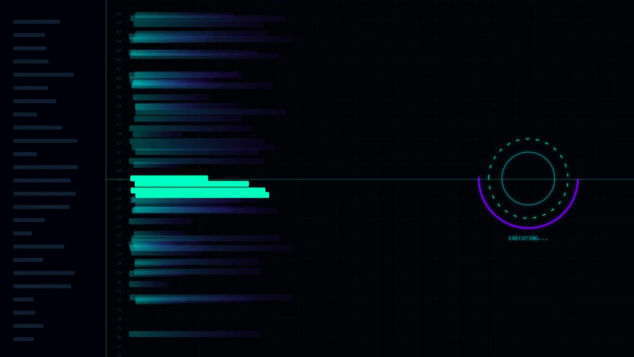 Digital Data Processing Interface with Loading Progress Bars