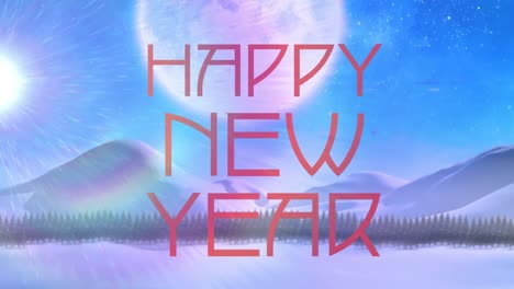 Animation-of-snow-falling-over-happy-new-year-text