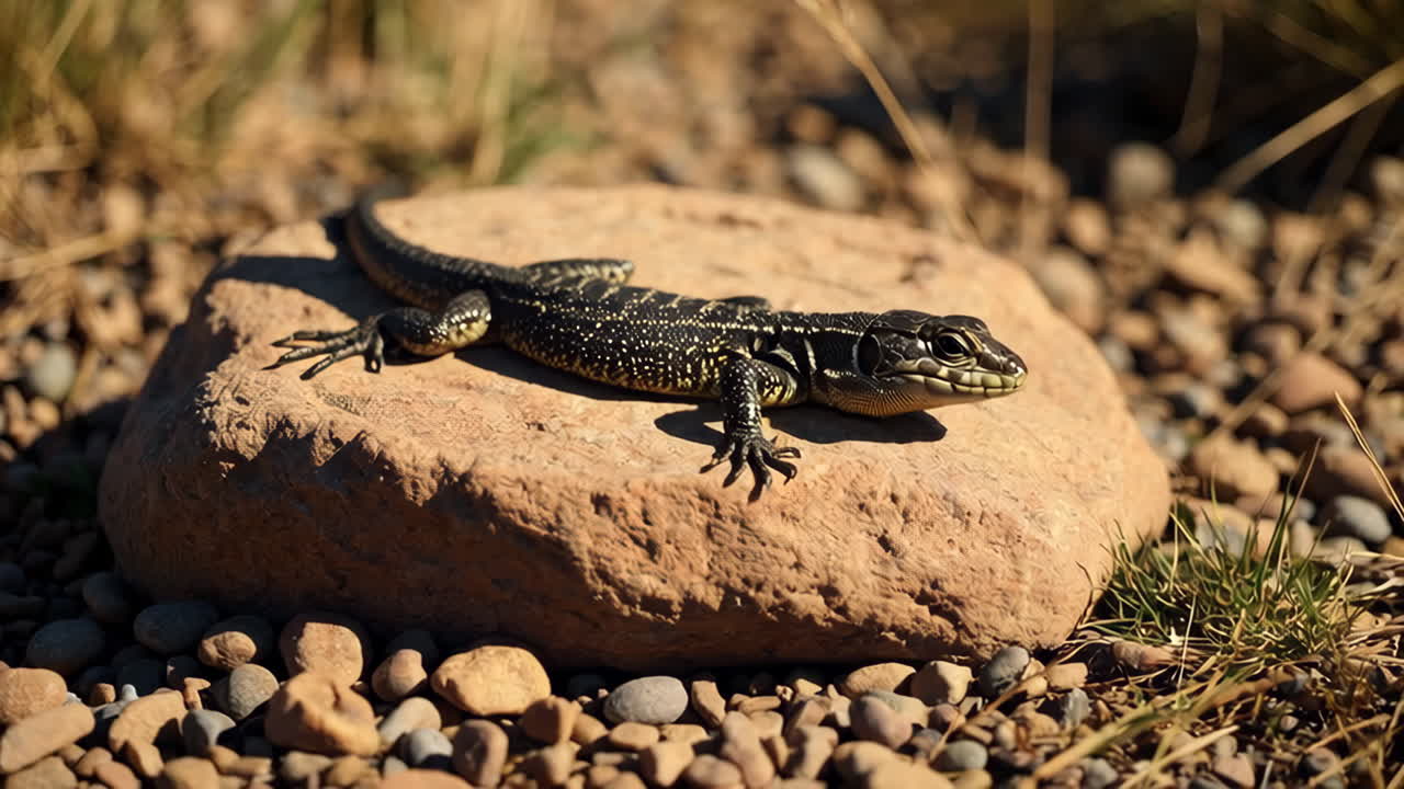 Lizard on Rock