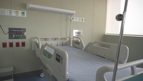 empty hospital room with an abandoned bed, intensive care unit for children with burns in honduras, empty medical bed in the hospital ward, modern medical ward with equipment