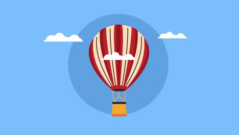 hot air balloon in the sky