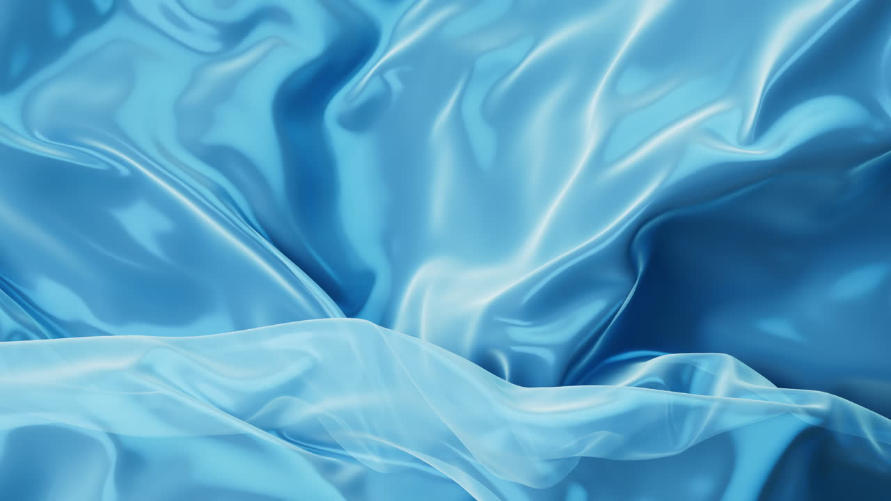 매끄러운 파동 천 배경, 3d 렌더링