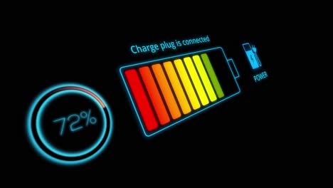 Pantalla-De-Carga-De-Coche-Eléctrico-Con-Indicador-De-Batería