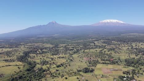 forest cover under the slope of mount kilimanjaro africa kenya