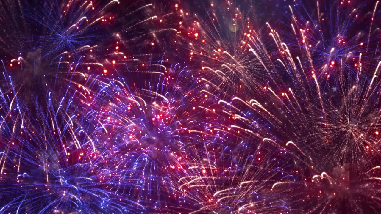 fuegos artificiales en el cielo diwali festival de las luces felicidad. crackers de fuego fondo de bucle de explosión.