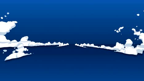 animación de humo de movimiento rápido. elemento de animación para el juego. nubes de vapor de dibujos animados. animación azul de bucle.