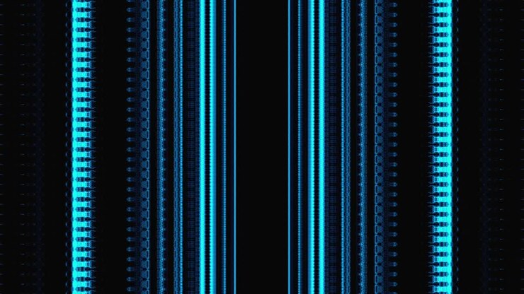 Abstrakt sømløs baggrund Lodrette blinkende linjer Virtuel digital virkelighed 4K visualisering af lydbølgeoptagelser