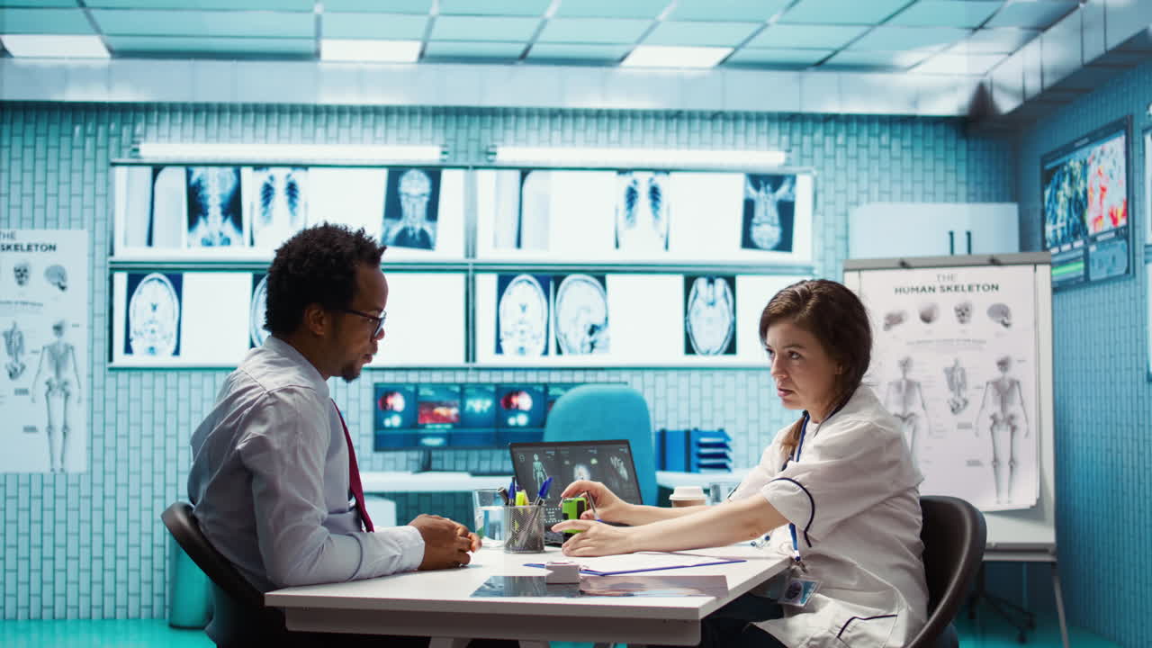 Specialist writing a prescription medicine with the recommended antibiotics