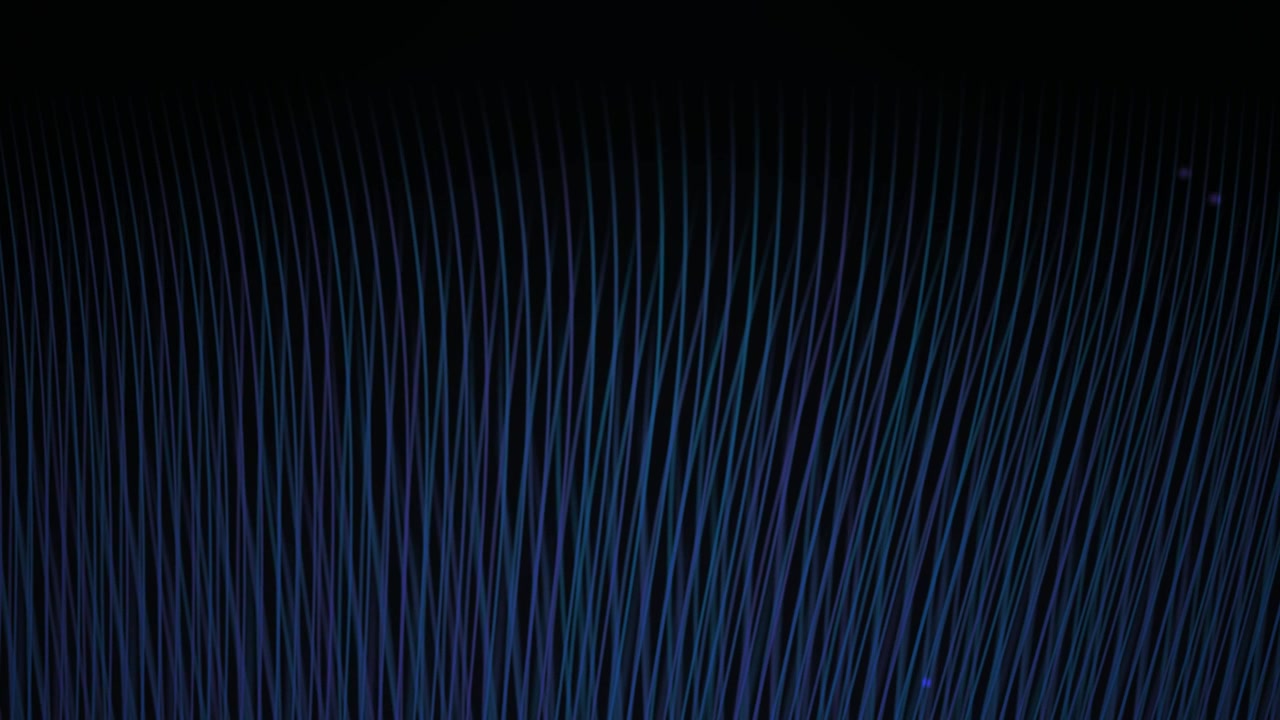 Abstract Blue and Purple Light Lines Flowing on Dark Background