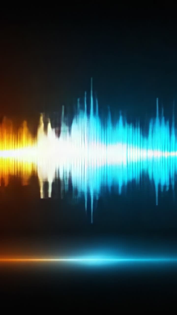 Vibrant Audio Waveforms Captured in Dynamic Color Spectrum: A Visual Representation of Sound Waves Transcending Time and Space