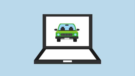 computadora portátil automóvil selección de vehículos