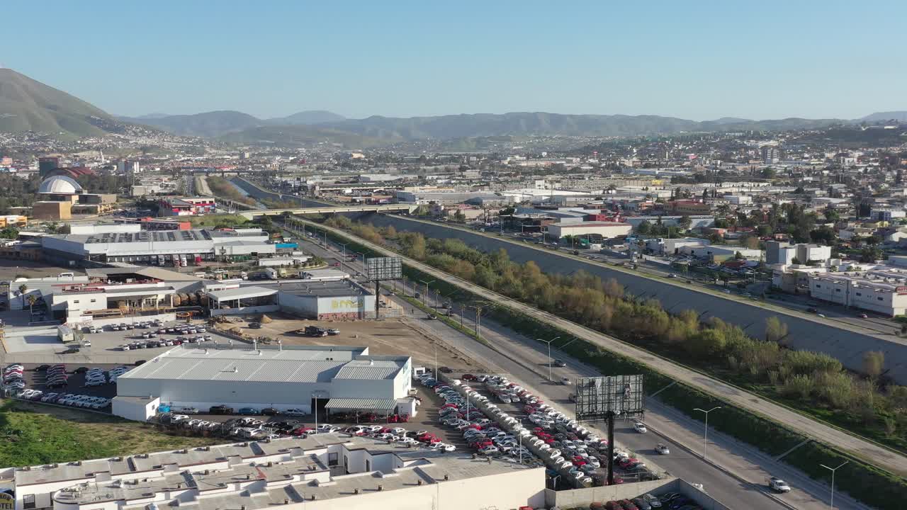 vista del cielo desde tijuana tj, blvd.