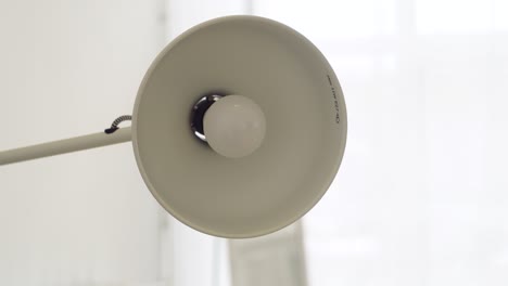 white desk lamp