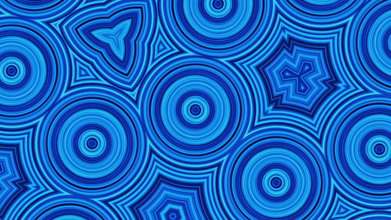 Abstract Blue Geometric Pattern