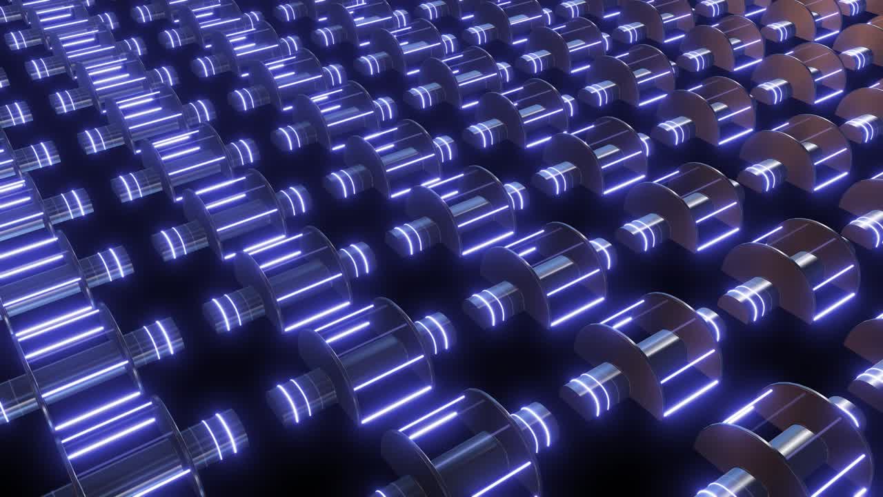 Abstract Futuristic Industrial Machinery Pattern