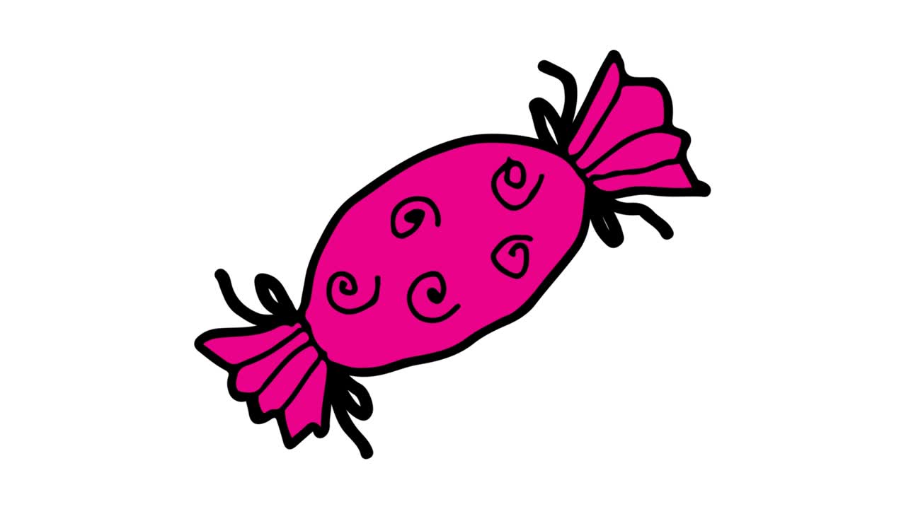 아이들은 사탕의 주제로  바탕을 그립니다.