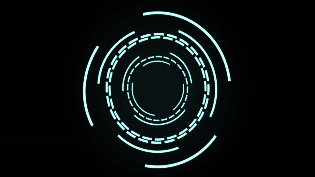 Animation of scope scanning over black background